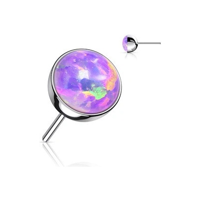 Šperky4U kamínek opál k PUSH IN piercingu titan TIT1149-OP38-020
