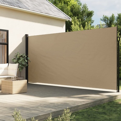 vidaXL Zatahovací boční markýza béžová 220 x 500 cm