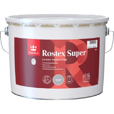 Tikkurila ROSTEX SUPER Antikorózna základná farba na kov 10 l, Svetlosivá