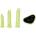 Whipsmart Glow in the Dark 4pc Pegging Kit with 6" & 7.5" & 8, 5" Dildos