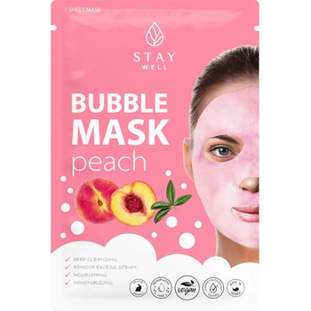 Stay Well Deep Cleansing Bubble Mask - PEACH Маска за лице дамски