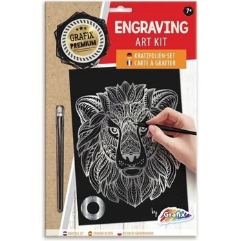 Vyškrabávací obrázok Lev