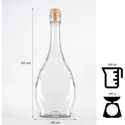 HOME Sklenená fľaša IKONA 250ml