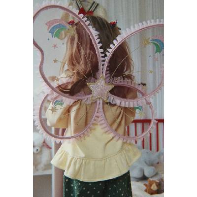 Konges Sløjd суичър за деца с памук SPOTTY FRILL SWEAT GOTS (KS106249.9BY2)