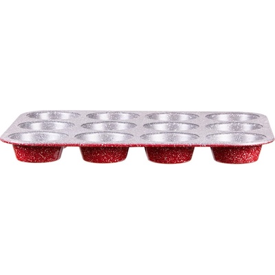 ZEPHYR Форма за мъфини и кексчета ZEPHYR Red Passion ZP 1223 EG, 12 мъфина, Мраморно покритие, Червен (1223120023)