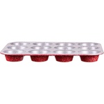 ZEPHYR Форма за мъфини и кексчета ZEPHYR Red Passion ZP 1223 EG, 12 мъфина, Мраморно покритие, Червен (1223120023) - topmall