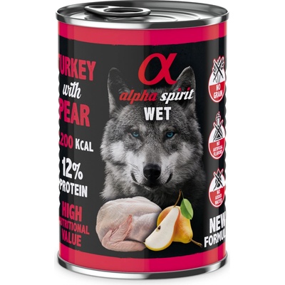Alpha Spirit Wet Turkey & Pear 400 g