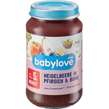 Babylove Bio příkrm broskev hruška & borůvka 190 g