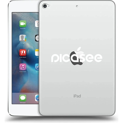 Picasee silikónový prehľadný obal pre Apple iPad mini 4 Picasee new logo white