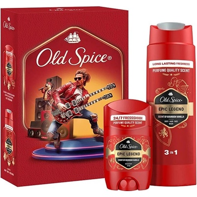 Old Spice Epic Legend deo stick 50 ml + sprchový gél 250 ml + deo 150 ml