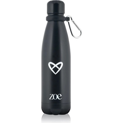 ZOE Heart Logo Stainless Steel Bottle nerezová láhev na vodu barva Black 500 ml