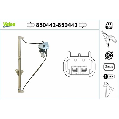 Zvedací zařízení oken VALEO 850443 850443