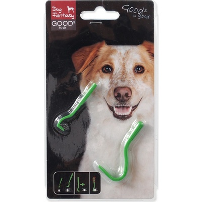 Dog Fantasy Háček na klíšťata plast 2 ks