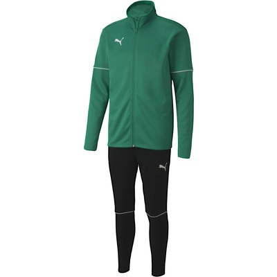 Puma chlapčenská tepláková súprava TEAM GOAL TRACKSUIT CORE JR zelená,biela