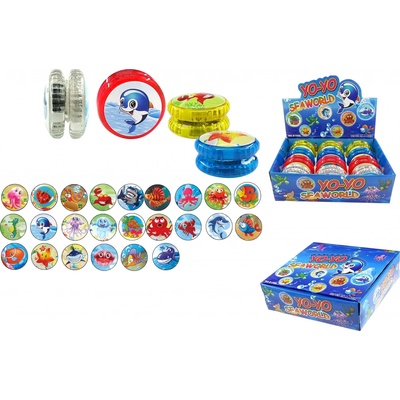 Wiky Jojo moře se světelnými efekty 5,5 cm červená