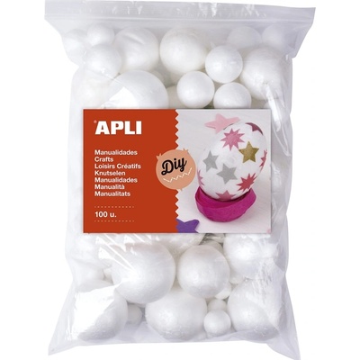 Polystyrenové koule Apli, Jumbo pack, mix velikostí