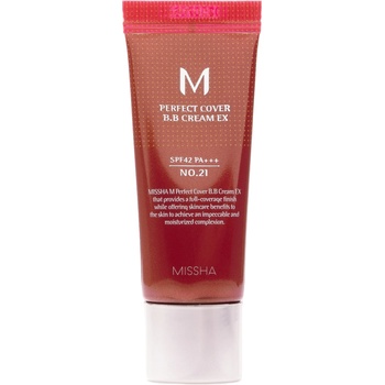 Missha M Perfect Cover Bb Cream Rx [No. 21] Light Beige SPF42/PA+++ 20ml Дневен крем с цвят 20ml