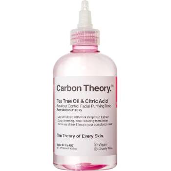 Carbon Theory Tea Tree Oil & Citric Acid Breakout Control Facial Purifying Tonic 250 ml