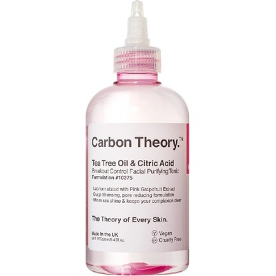 Carbon Theory Tea Tree Oil & Citric Acid Breakout Control Facial Purifying Tonic 250 ml