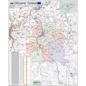Mapmedia Карта на община Трявна