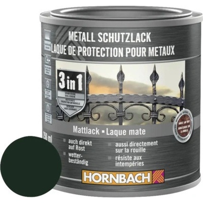 Hornbach na kov 3v1 tmavo zelená, matná 250ml