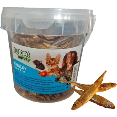 JUKO Rybičky sušené 3 7 cm dóza 500 ml 80 g