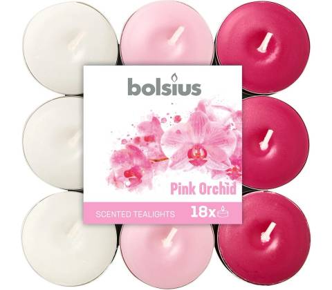 Bolsius Basic Pink Orchid 18 ks