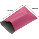 Ružové LDPE obálky veľ. "S" 165x230mm (60my) *100ks