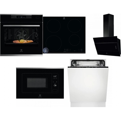 Set Electrolux KOBCS31X + LIR60433B + LFV316K + LMS2203EMX + EEA27200L