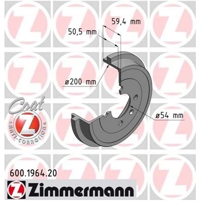 ZIMMERMANN Brzdový bubon 600196420