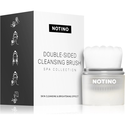 Notino Spa Collection Double-sided cleansing brush четка за почистване на кожата Grey