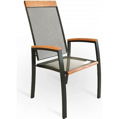 DEOKORK Kovové křeslo MANHATTAN černá