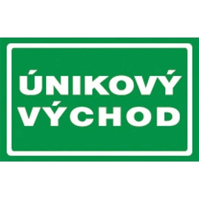 ČERVA Tabulka bezpečnostní - Únikový východ 9903002699999