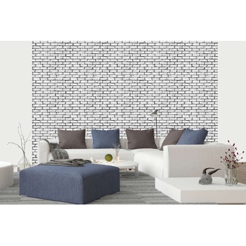 DIMEX ART s. r. o Самозалепваща се флизелинова фототапета светла тухлена стена 375 x 250 см