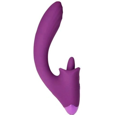 XMS Мулти-функционален Вибратор за g-точка с език "lick n vibe" 19 см