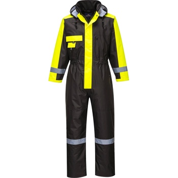 Portwest winter s585 / Зимен светлоотразителен гащеризон, водоустойчив - черен l (s585bkrl)