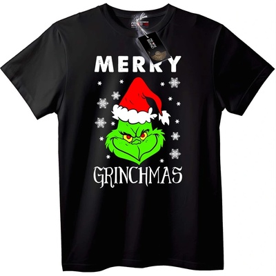 NOONEBRAND Тениска Весела Grinchmas - 7XL, White