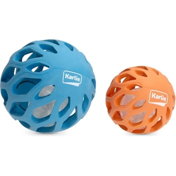 Karlie-Flamingo Gumová mřížkovaná koule s LED světlem uvnitř 8,3 cm