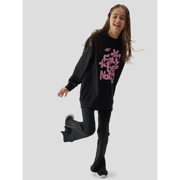 4F Суитшърт за момичета 4F с качулка 4F | Cheren | Момичешки | 128