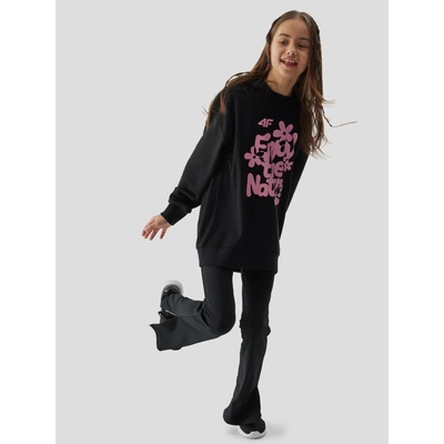 4F Суитшърт за момичета 4F с качулка 4F | Cheren | Момичешки | 128