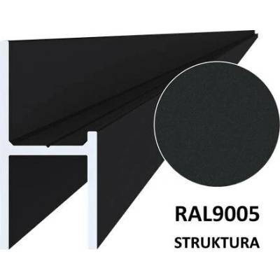 i-pohony Hliníkový UT profil 20,5x44x6000 mm, s povrchovou úpravou, práškové lakování se strukturou RAL9005