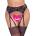 Cottelli Collection Floral Lace Suspender Belt 2340550 Black L/XL