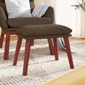 vidaXL Табуретка, кафява, 45x29, 5x35 см, текстил (341460)