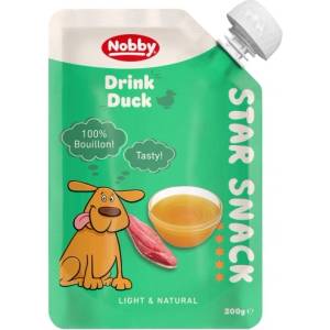 NOBBY StarSnack Drink Duck - лакомство бульон за кучета - 99% патешки бульон и 0, 1% мазнини, 200 гр - NOBBY Германия 50980