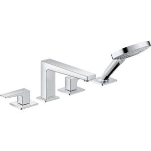 Hansgrohe Metropol - Смесител на ръба на ваната, монтаж на 4 дупки, хром 32553000 (32553000)