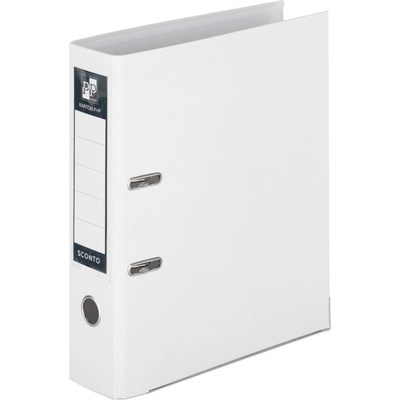 SCONTO Zakladač A4 poloplast páka 7 cm biely