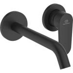 Ideal Standard Cerafine Nuovo - Скрита смесителна батерия за умивалник, монтаж с 2 отвора, копринено черно BD776XG (BD776XG)