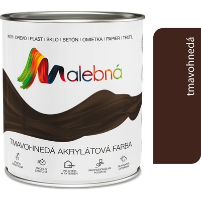 Chemolak Malebna 0,7L 0260 Tmavohnedá