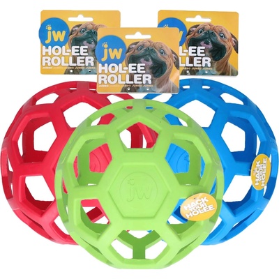 JW Pet Hol-EE Děrovaný míč Jumbo 18 cm fialová