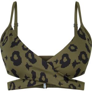 boochen Дамско бикини горнище Boochen Women's Arpoador Top Bikini top - Green Leopard / Moss - размер XS (150-2072-0211)